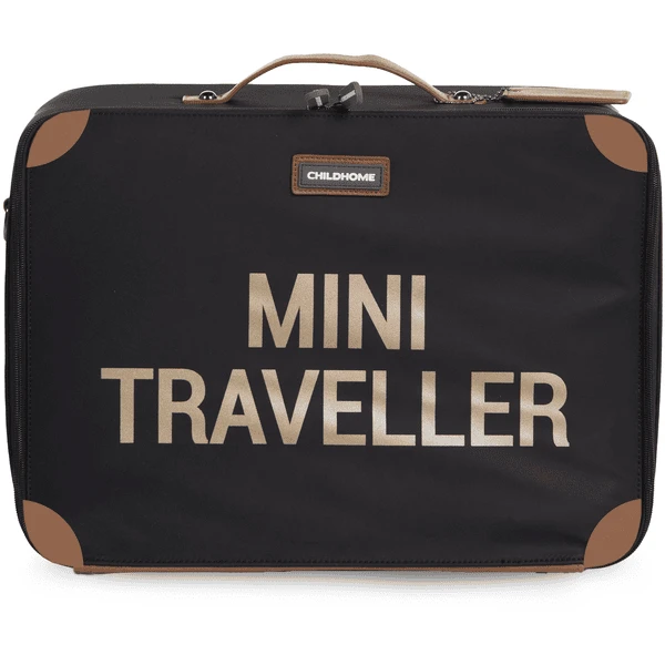 CHILDHOME Kinderkoffer Mini Traveller Schwarz / Gold 3 CHILDHOME Kinderkoffer Mini Traveller Schwarz / Gold