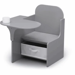 Delta Children Schreibtisch Mit Stauraum - Grau