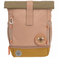LÄSSIG Mini Rolltop Backpack, Nature Hazelnut