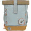 LÄSSIG Mini Rolltop Backpack, Nature Light Blue