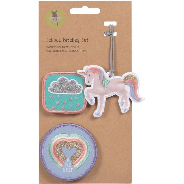 LÄSSIG School Patches Set Unicorn Glitter 3 LÄSSIG School Patches Set Unicorn Glitter