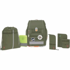 LÄSSIG Schulranzen-Set 7-tlg. Boxy Unique Olive