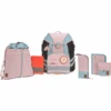 LÄSSIG Schulranzen-Set 7-tlg. Flexy Unique Rose/blue/black -Schulbedarf laessig schulranzen set 7 tlg flexy unique rose blue black a386340
