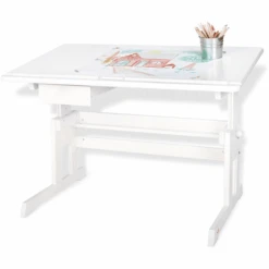 Pinolino Kinderschreibtisch Lena, Weiß Lasiert