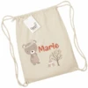 Schnullireich Kindergartenbeutel / Stoffbeutel / Turnbeutel Mit Namen Bär Natur -Schulbedarf schnullireich kindergartenbeutel stoffbeutel turnbeutel mit namen baer natur a405815