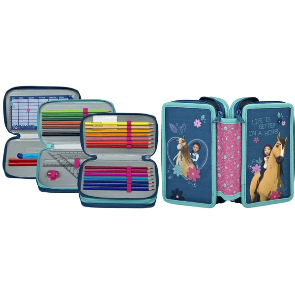 Scooli Triple Decker Spirit, Gefülltes Schüleretui 3 Scooli Triple Decker Spirit, Gefülltes Schüleretui