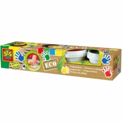 SES Creative® Fingerfarbe Eco, 4 Farben